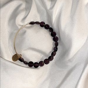 Alex and ani purple beaded wrap bracelet.